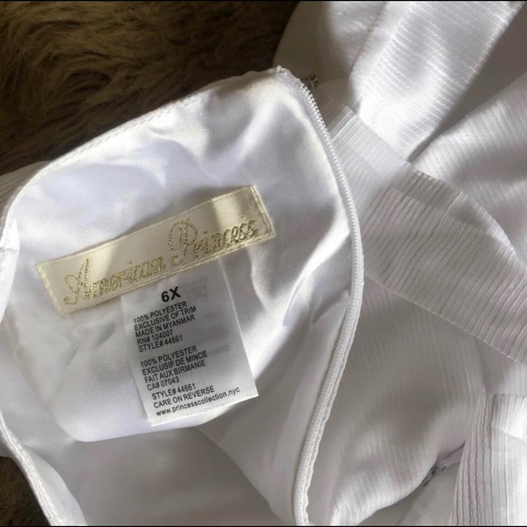 2/$30⭐️ White Party Dress Girls 6x - Picture 5 of 5